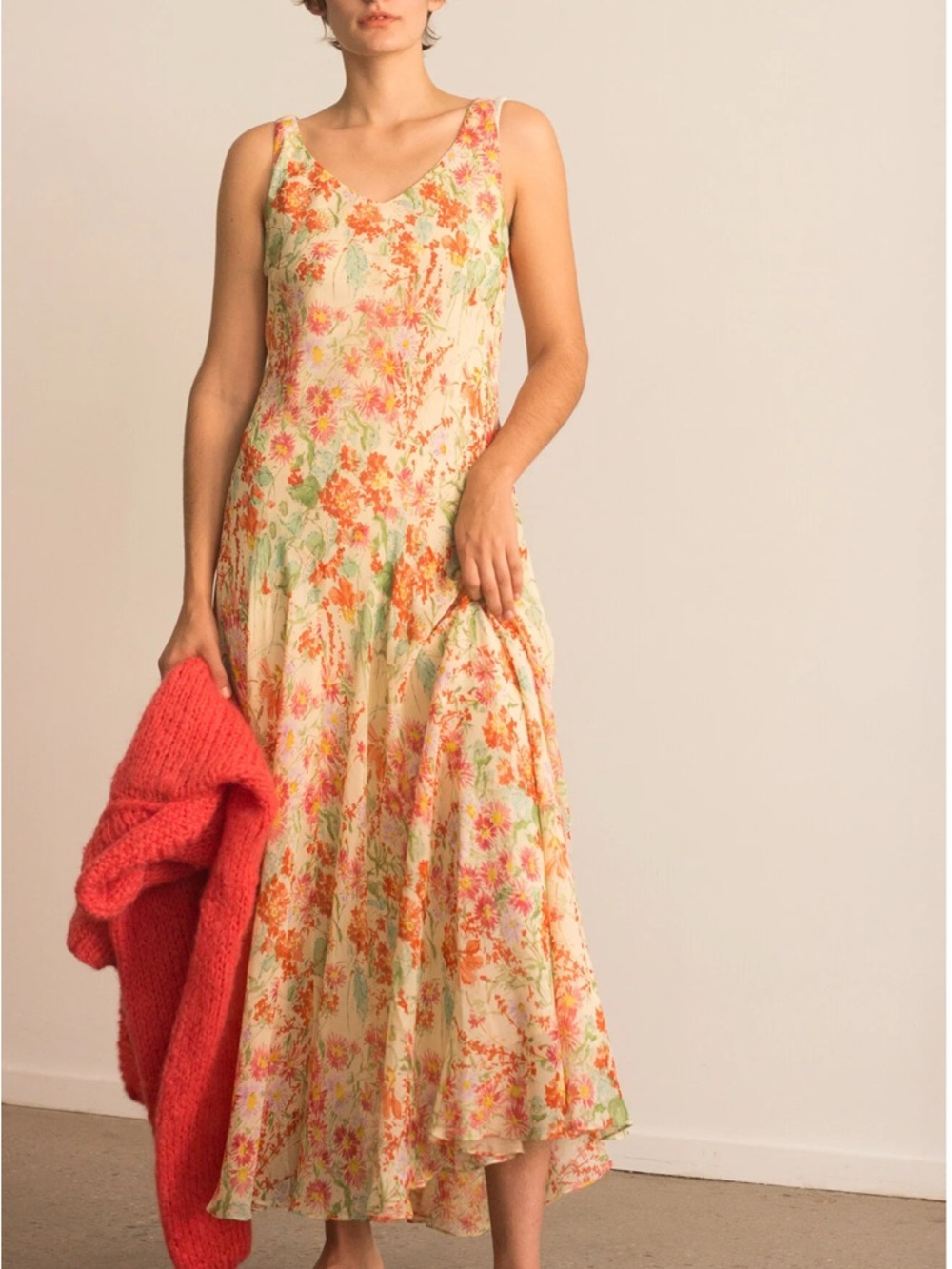 1990s Jones New York Silk Bia Dress
